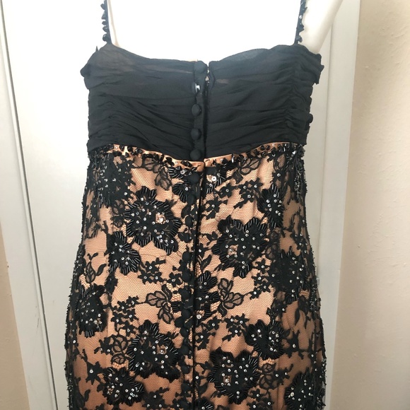 Vintage John Russell Black/Nude beaded gown - Picture 3 of 5